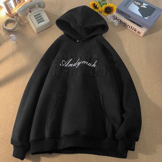 【休闲减龄❗️连帽卫衣】重磅卫衣男女潮牌麂皮绒连帽外套春季新款美式复古宽松情侣休闲套头上衣父亲节礼物新年礼盒年货礼盒 商品图4