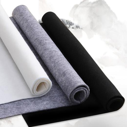 【福利】毛毡垫毛毡布书法毛毡垫黑白灰色布写毛笔书法字垫书画文房四宝 商品图0