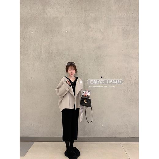 金蘑菇菇 wuli小饼干/ 新色上线 小个子简洁洋气设计感短款大衣 商品图0