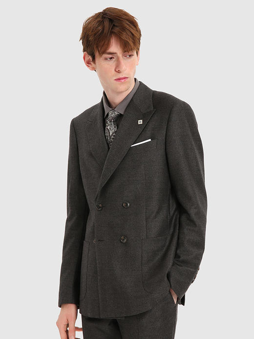callisto咖色精选全羊毛西服 FSBWJ041C 商品图1
