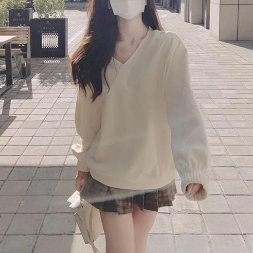 裁缝学苑AS136长V领套头卫衣纸样女装新款外套上衣服装打板裁剪 商品图2