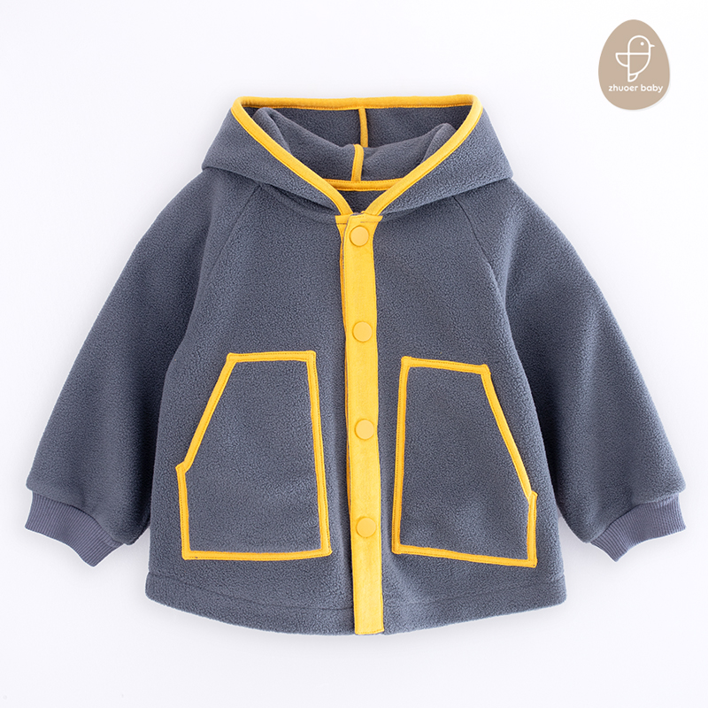 【秋冬休闲外套】卓儿男女童针织休闲外套卫衣摇粒绒外套适合1.5岁-6岁