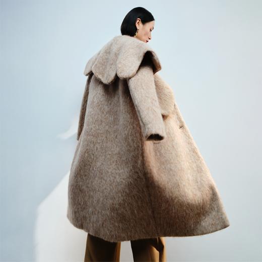 LIYIHAN大方领单面呢大衣 Y234D11078 商品图4