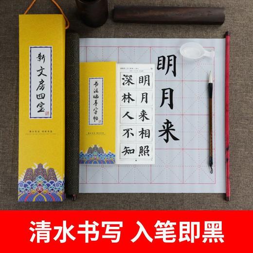 【福利】行书毛笔临摹字帖水写布软笔11件套装初学者毛笔控笔临摹描红训练 商品图4