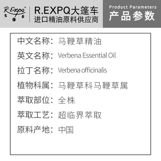 马鞭草精油原料批发芳疗护理调香推拿按摩本草精油Verbena 商品图1