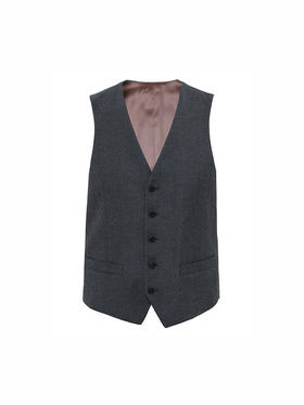 callisto灰色绵羊毛马夹 FTBWV069T