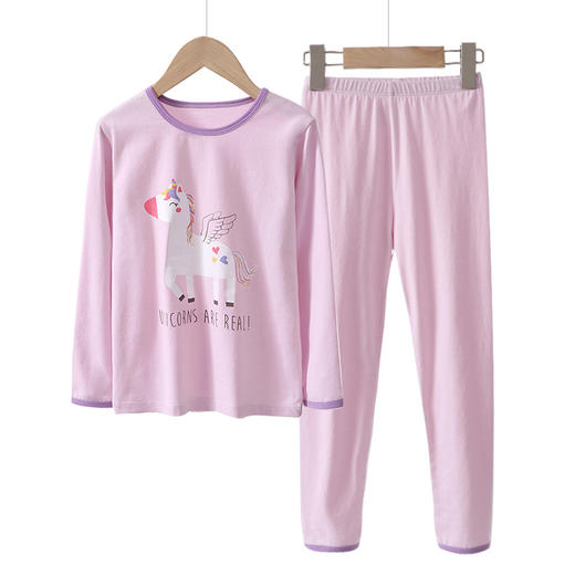 110-170莱卡棉中大童秋衣秋裤内衣套装A类 商品图3