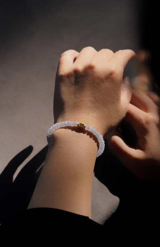 紫气东来｜翡翠算盘珠手链 商品图1