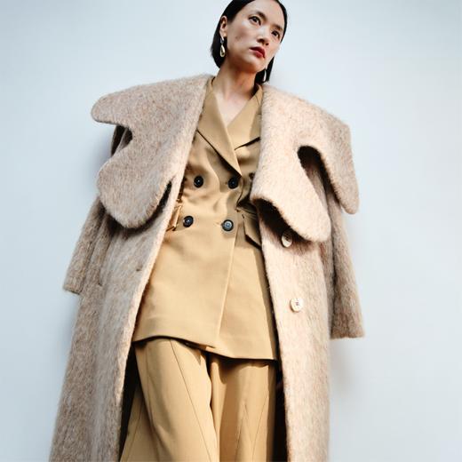 LIYIHAN大方领单面呢大衣 Y234D11078 商品图2