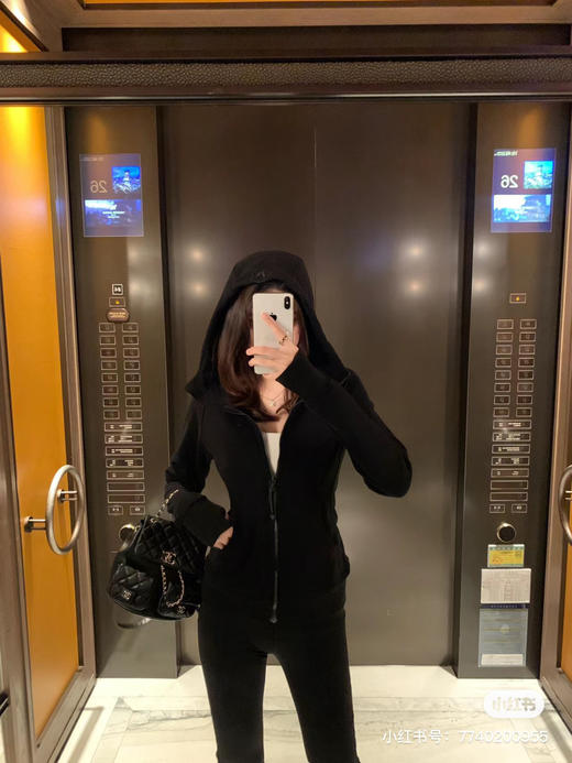 【清仓 女士5色加绒外套 秒杀】lulu scuba 连帽加绒修身外套 可以一直穿到深冬的外套 商品图7