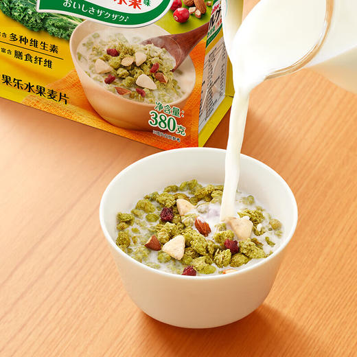 Calbee牌富果乐羽衣甘蓝水果味麦片380g/033635 即食谷物减糖50%以上高纤饱腹感强 商品图1