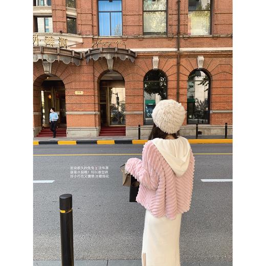 金蘑菇菇  浣熊连帽op / 休闲甜 针织连衣裙 搭配大衣 皮草好搭档 商品图4