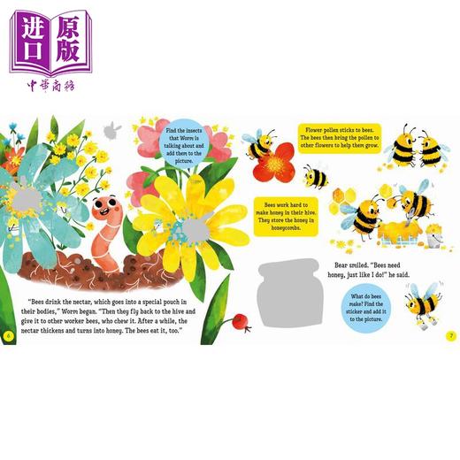 【中商原版】关爱自然 熊熊篇 Bear Cares for Nature 英文原版 儿童绘本 动物故事图画书 贴纸故事书 亲子绘本 进口读物3-6岁 商品图1
