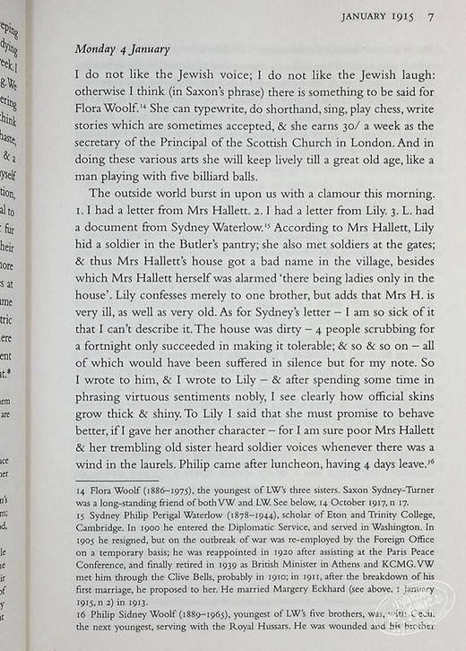 【中商原版】弗吉尼亚 伍尔夫日记 卷一 1915-1919年 英文原版 The Diary of Virginia Woolf Volume 1 现代女性主义的先锋 商品图5