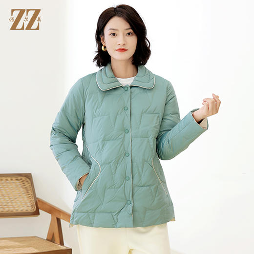 佐尔美冬季新款 气质甜美双面穿羽绒服女E14YY31 商品图1