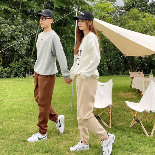 秋冬【户外情侣防风裤】加厚加绒运动休闲裤 女生收脚卫裤 外穿男裤 商品图1