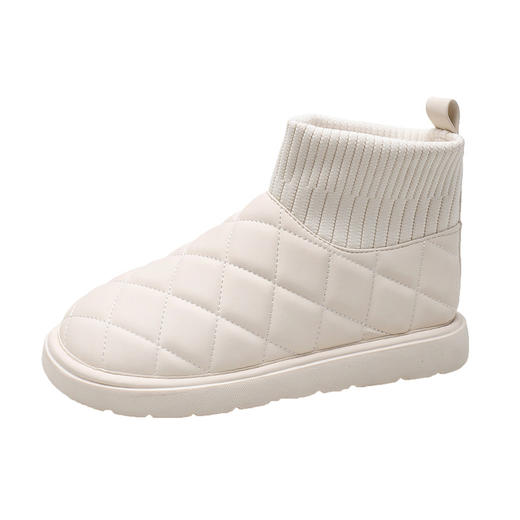 可穿到41码【新品潮流百搭❗️加绒雪地靴】不易挤脚，显高显瘦，冬季韩版百搭雪地靴女加绒加厚保暖面包靴防滑耐磨保暖短靴子 商品图3