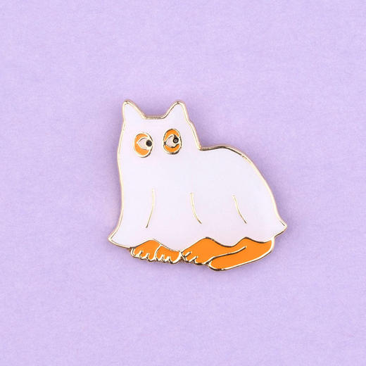 北京仓｜Coucou Suzette-Ghost Cat-小鬼猫 胸针［法国设计师］ 商品图0