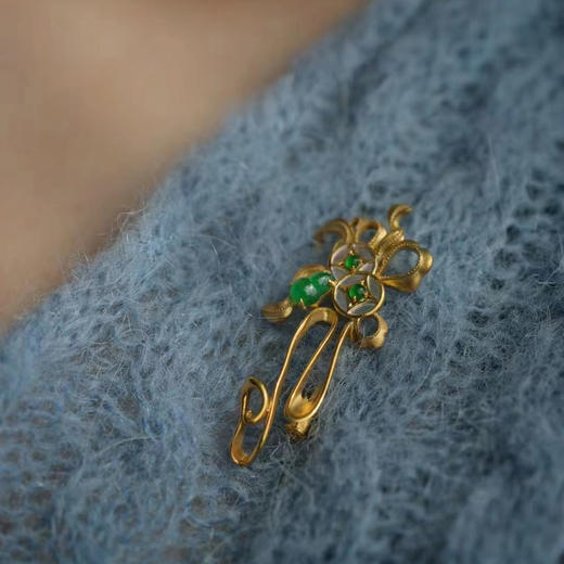 龢盒原创 福禄小‮爱可‬的中‮胸式‬针 商品图3