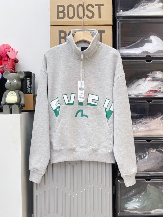 清仓保真假货白送福神！公司正品！evisu半拉链长袖运动卫衣休闲  三标齐全 商品图2