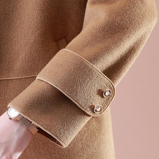 妈妈外套秋冬新款中年女士，小个子妈妈毛呢上衣HF-FCD507 商品图3