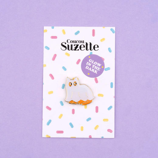 北京仓｜Coucou Suzette-Ghost Cat-小鬼猫 胸针［法国设计师］ 商品图3