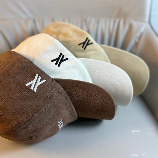 「四款配色！男女同款」新款棒球帽女字母显脸小软顶韩版潮牌帽子男酷休闲鸭舌帽配饰 商品图1