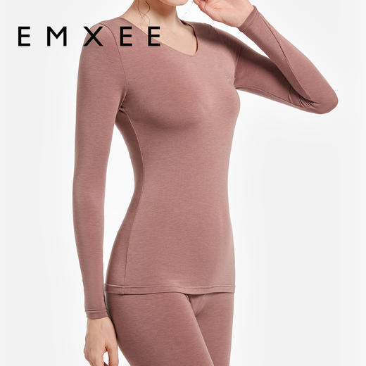 【保暖套装】嫚熙纯棉保暖内衣套装秋冬女士抗菌秋衣秋裤防静电打底衫 商品图4