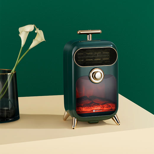 智能暖风机 绿色/白色 商品图2