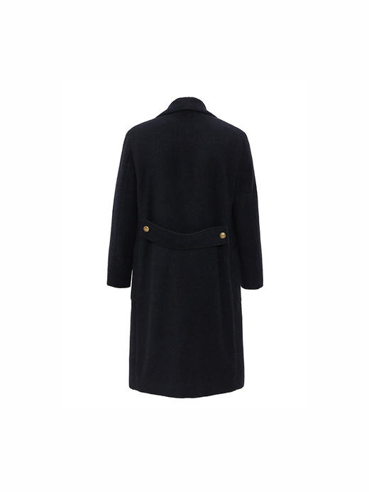 callisto藏青羊驼毛+绵羊毛混纺大衣 FSFEC020Y 商品图2