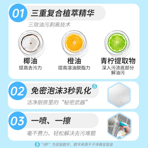 净狮食品级重油污清洁剂---1瓶2瓶3瓶 商品图3