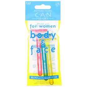 KAI贝印女用剃刀(Can系列身体部剃刀) 3pcs