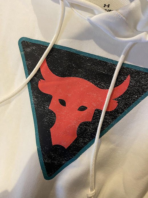 Under Armour/安德玛 男士连帽宽松袋鼠兜胸前印花短袖卫衣 商品图3