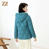 佐尔美冬季新款 通勤简约双面穿连帽短款羽绒服女E14YY35 商品缩略图4