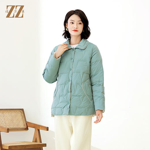 佐尔美冬季新款 气质甜美双面穿羽绒服女E14YY31 商品图3