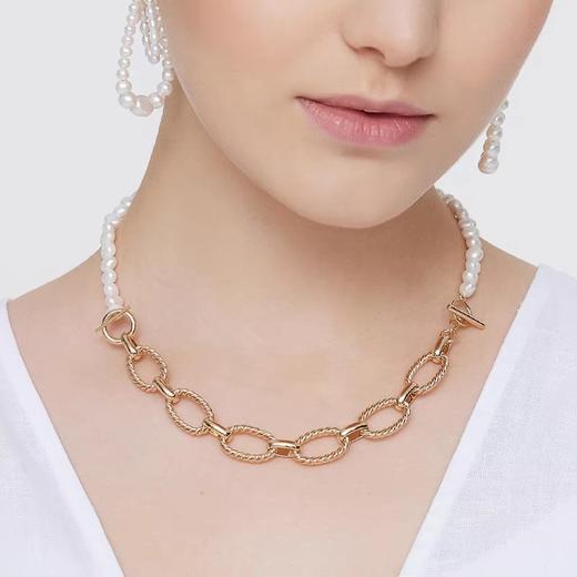 法国St Dore朵蕊 · 镂空织纹珍珠项链 手链两用 2023新款厚镀18k金｜品牌直发 商品图1