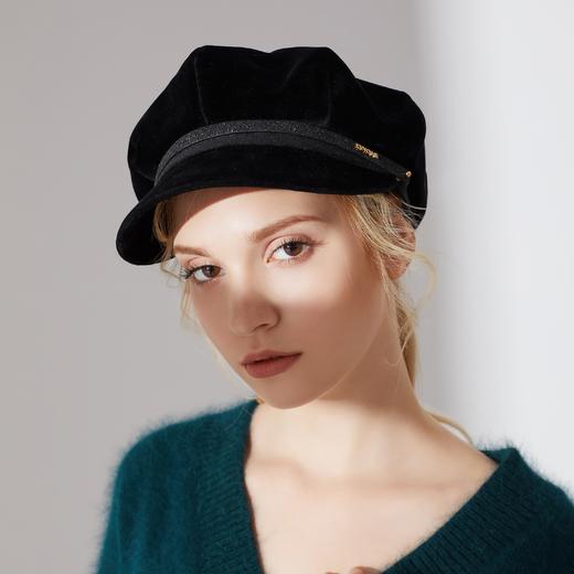 帽仕汇 丝绒贝雷帽 商品图0