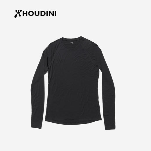 HOUDINI胡丁尼 Desoli Light Crew 迪索丽 女款美利奴羊毛长袖T恤840030 商品图3