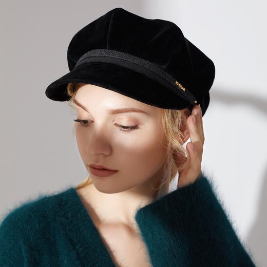 帽仕汇 丝绒贝雷帽 商品图1