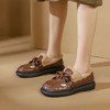 西村名物2023秋冬季新款加绒乐福鞋豆豆鞋外穿雪地鞋T23CM34711 商品缩略图4
