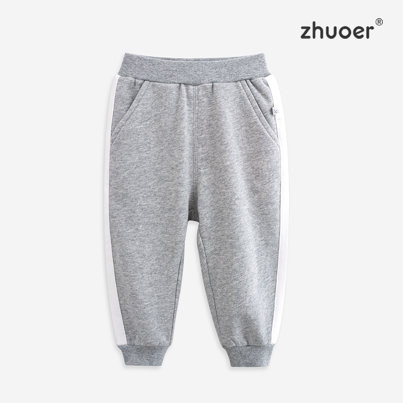 【秋冬针织裤】卓儿男童全棉针织长裤卫裤休闲裤适合1.5岁-6岁