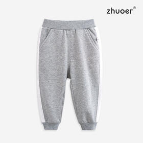 【秋冬针织裤】卓儿男童全棉针织长裤卫裤休闲裤适合1.5岁-6岁