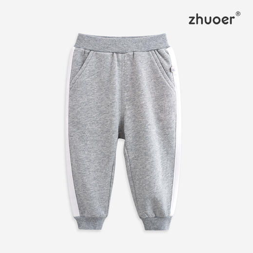 【秋冬针织裤】卓儿男童全棉针织长裤卫裤休闲裤适合1.5岁-6岁 商品图0