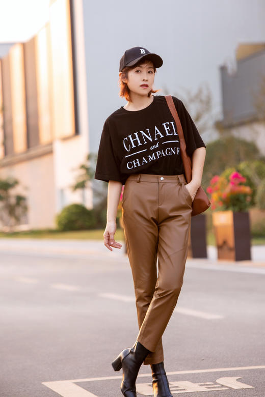 绵羊皮九分裤 商品图0