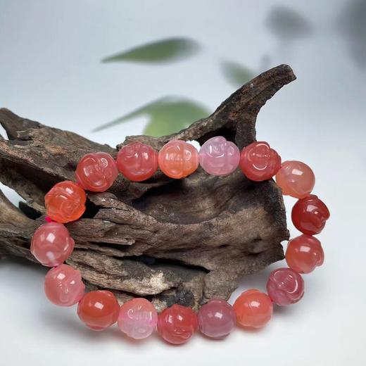 36980玛瑙盐源笑佛约10mm手串 商品图0