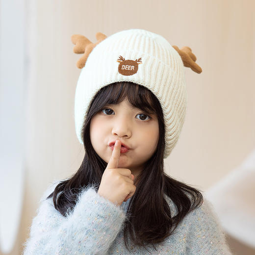 【母婴用品】冬季新款儿童帽子加厚保暖护耳针织毛线帽 商品图8