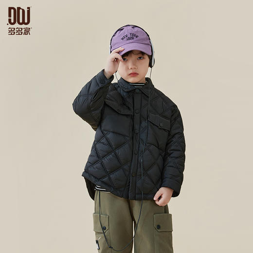 【团购价129.9元】多多家男童夹棉外套秋冬翻领儿童轻薄棉服2023秋新款秋装男孩棉衣8375 商品图0