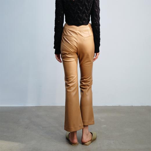 LIYIHAN 小喇叭皮长裤 Y234K13090 商品图3