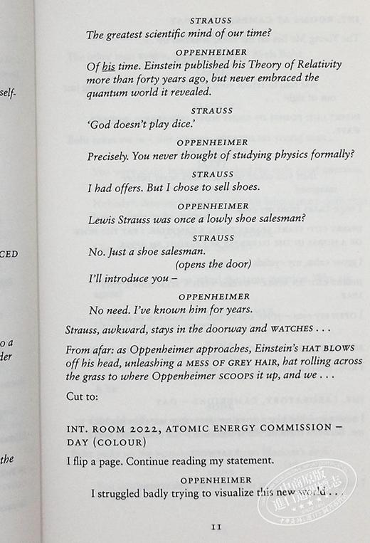 【中商原版】奥本海默 电影剧本书 克里斯托弗 诺兰执导电影 原子弹之父	Oppenheimer 英文原版 Christopher Nolan 电影小说 商品图8