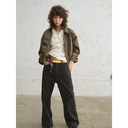 GOODBAI 916 刺绣slogan翻领夹克 商品图0